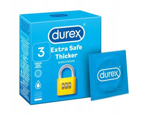 prezerwatywy Extra Safe 3 szt grubsze nawilżane